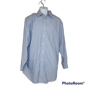 Brooks Brothers Classic No Iron Men's Button Up Shirt Size 17 1/2 -33